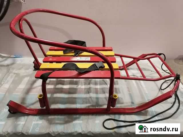 Детские санки с колесами Старый Оскол - изображение 1