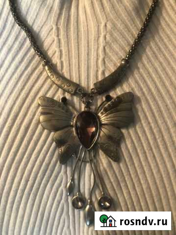 Колье из металла в виде бабочки Краснодар - изображение 1