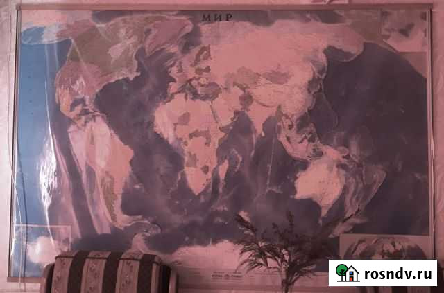 Большая карта мира. Глянец Новозавидовский - изображение 1