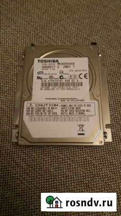 Жесткий диск Toshiba MK6034GAX, 60 Гб Калуга - изображение 1