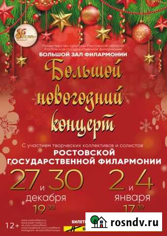 Большой Новогодний концерт сегодня Ростов-на-Дону - изображение 1