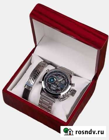 Часы мужские, подарочный набор, подарок на новый г Нижний Новгород - изображение 1