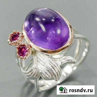 Большое кольцо с аметистом Мурманск - изображение 1