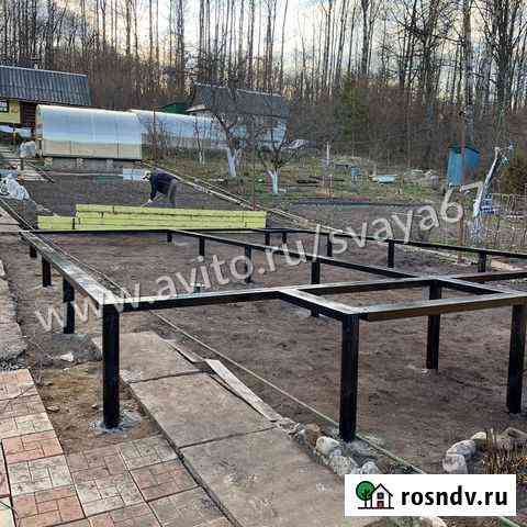 Сваи винтовые/пристройка к дому на сваях Рославль