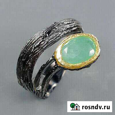Кольцо с изумрудом ручной работы Мурманск - изображение 1