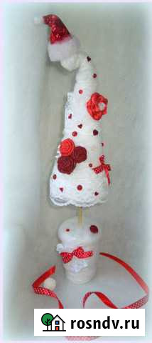 Сувенир, декор интерьера, подарок Елочка в шапке Нижний Новгород - изображение 1