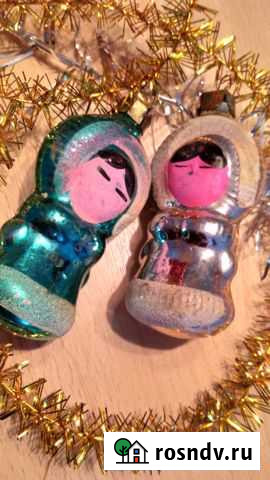 Игрушки елочные советские стекло Липецк - изображение 1