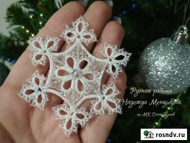 Снежинки на ёлку, новогодние украшения Череповец - изображение 1