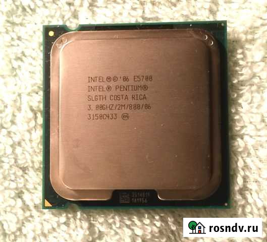 2 ядра Pentium E5700 3.0Ghz, 2M, 800Mhz, sok 775 Саратов - изображение 1