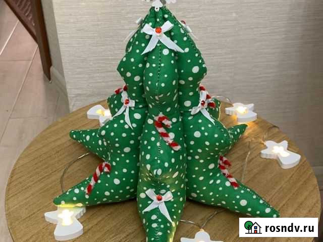 Текстильная елка ручная работа Иркутск - изображение 1