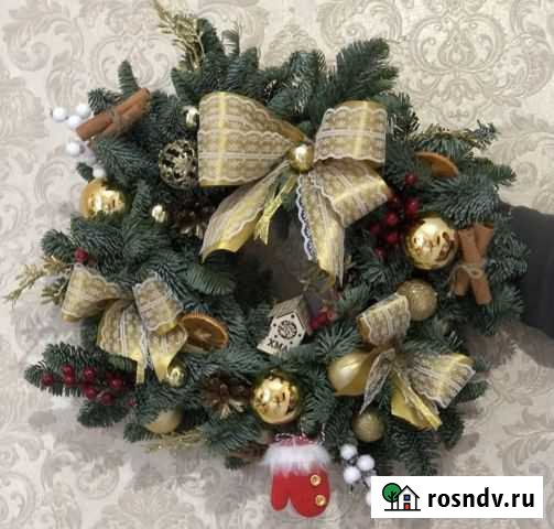 Новогодний венок из нобилиса Москва - изображение 1