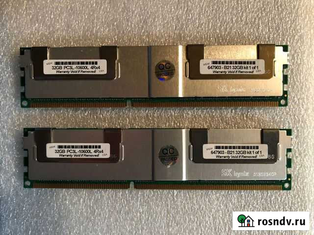LR-dimm DDR-3 64Gb 4Rx4 PC3L-10600L SK Hynix Владивосток - изображение 1