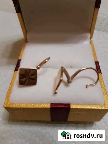 Золотые серьги 583пр.из СССР Сердобск - изображение 1