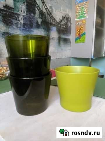 Кашпо для орхидеи, стекло, керамика, пластик Омск - изображение 1