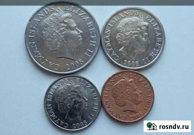 Каймановы острова 25,10, 5,1 цент 2008 год Йошкар-Ола - изображение 1