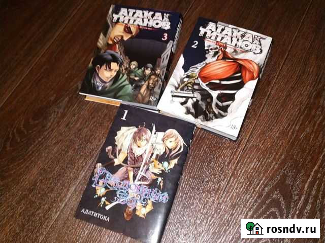 Манга Атака Титанов 2 и 3 часть; Бездомный Бог 1 ч Десногорск - изображение 1