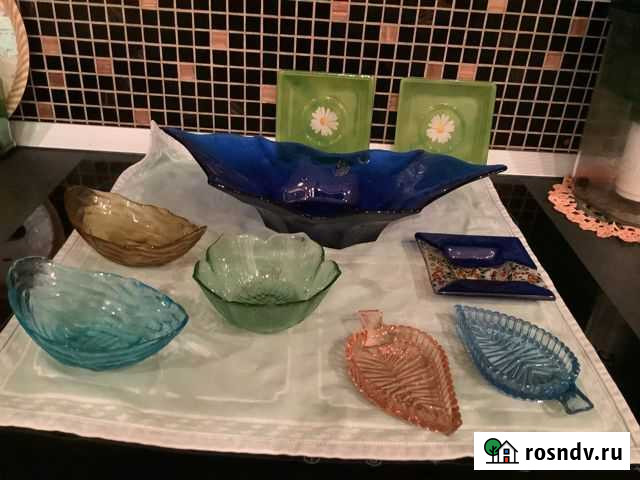 Посуда из цветного стекла СССР Санкт-Петербург - изображение 1