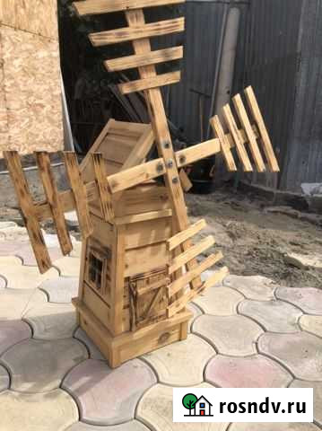 Мельница для сада, огорода декоративная из дерева Ульяновск - изображение 1