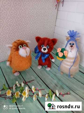 Котики вязаные Мурино - изображение 1