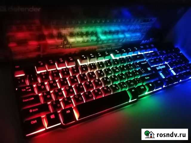 Игровая клавиатура Defender с RGB подсветкой Шахты - изображение 1
