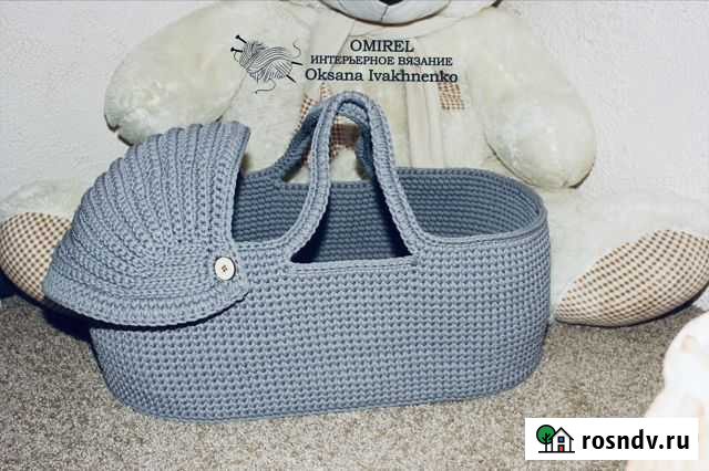 Люлька кокон со съемным козырьком и донышком из пв Волгоград - изображение 1