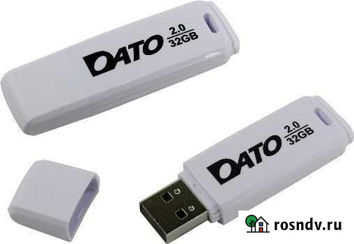 Съемный носитель 32Гб dato DB8001W-32G USB2.0 белы Ульяновск - изображение 1