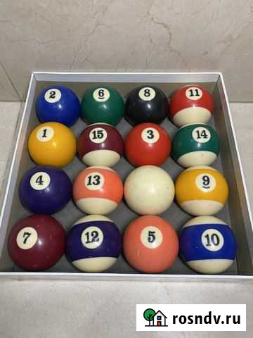 Шары для бильярда пула 57.2 мм Новосибирск - изображение 1