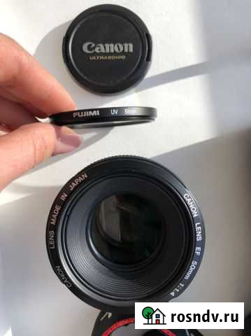 Объектив Canon Lens EF 50 1:1,4 (Япония) Тула - изображение 1