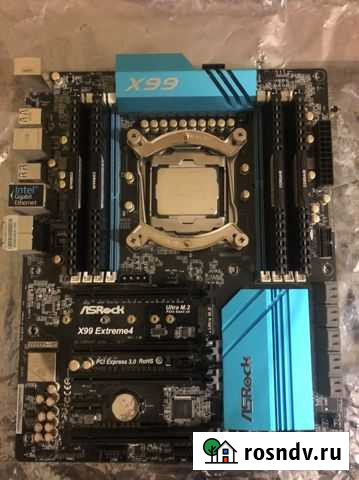 Asrock x99 extreme 4 + Xeon e5 2697v3 Ульяновск - изображение 1