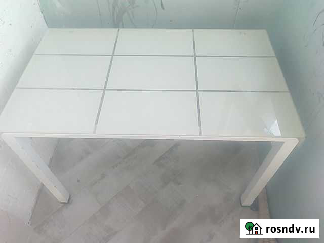 Стол из гнутого стекла на стальной раме Краснообск - изображение 1