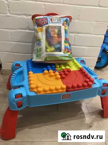 Развивающий столик mega bloks Белгород - изображение 1