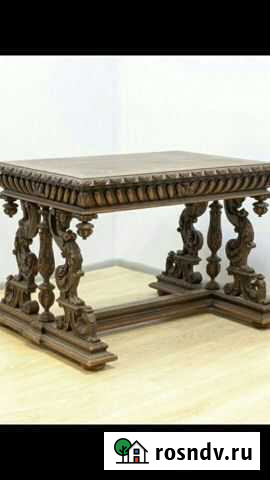 Стол резьба по дереву дуб Новосибирск - изображение 1