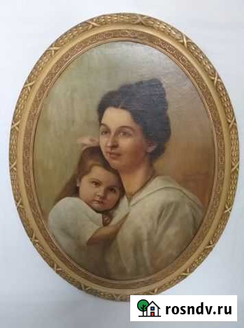 Портрет Матери с дочерью, масло, холст, Германия Пенза - изображение 1