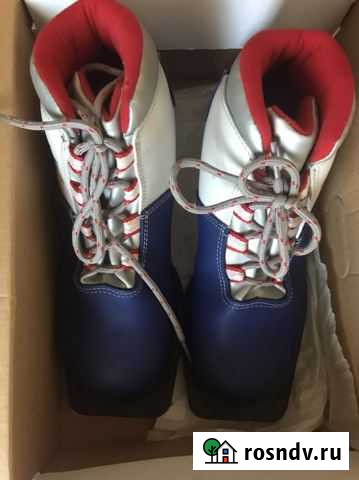 Лыжи детские с ботинками 36 р Кизел - изображение 1