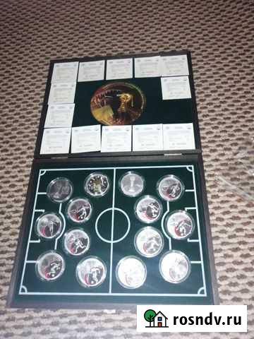 Набор серебро фифа 2018 3 рубля 14 монет Ставрополь - изображение 1