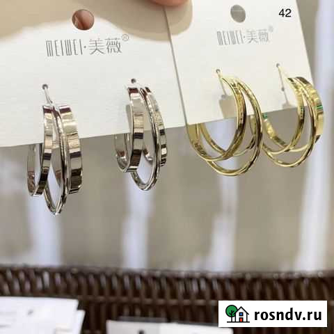 Серьги бижутерия Шелехов - изображение 1