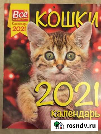 Кошки календарь 2021 год Москва - изображение 1