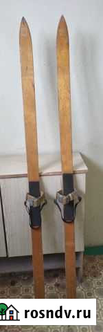 Лыжи деревянные 155см Тула - изображение 1
