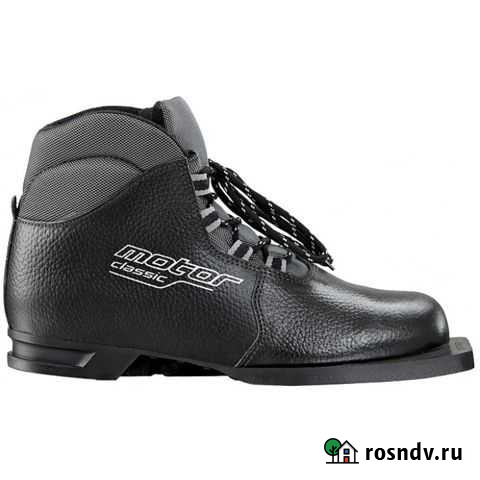 Лыжные ботинки кожаные мотор Мичуринск - изображение 1