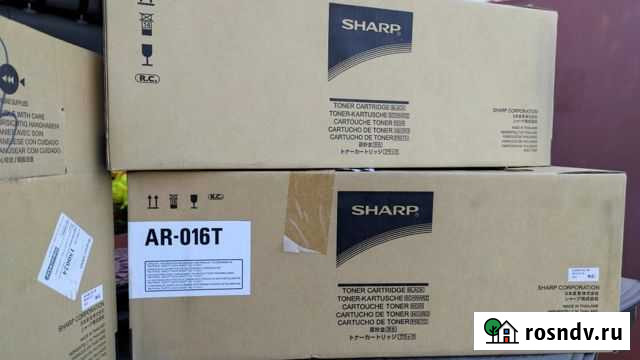 Тонер-картридж Sharp AR-016T (чёрный) Нововоронеж - изображение 1