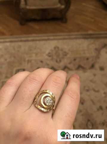Золотое кольцо с цирконами Махачкала - изображение 1