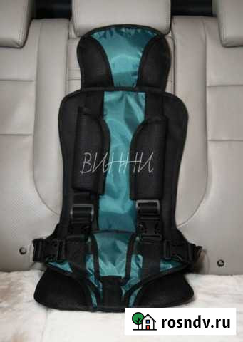 Автокресло мягкое Мишка арт.328 Бирюзовый Волгоград - изображение 1