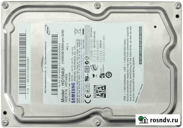 Жесткий диск Samsung 1.5Tb HD154UI Липецк - изображение 1