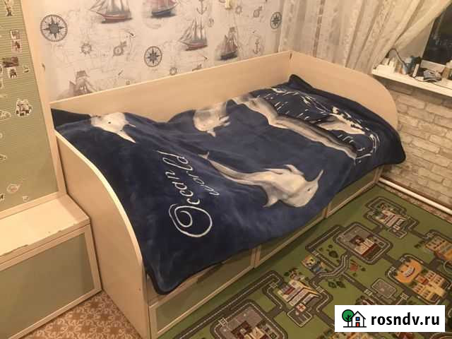 Детская кровать + шкафчик Кемерово - изображение 1