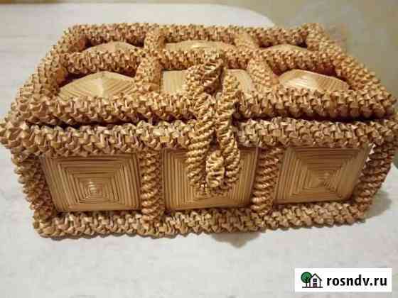 Шкатулка из соломы Астрахань