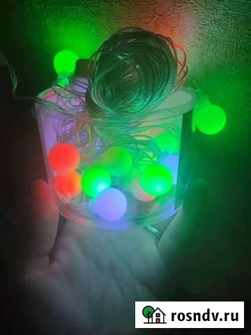 Гирлянда шарики 4,5 метров 20 ламп новая Вологда - изображение 1