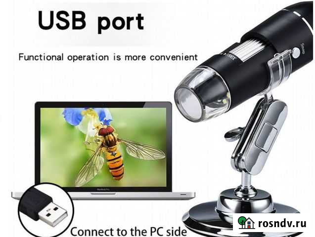Цифровой USB микроскоп 1600X новый Рязань - изображение 1