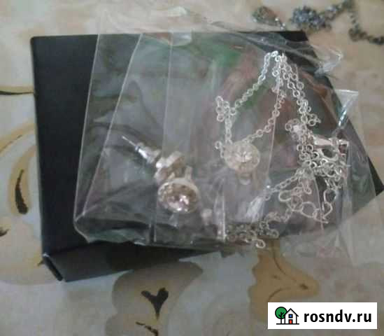 Набор бижутерия от Айвон с серебряным напылением Грозный - изображение 1