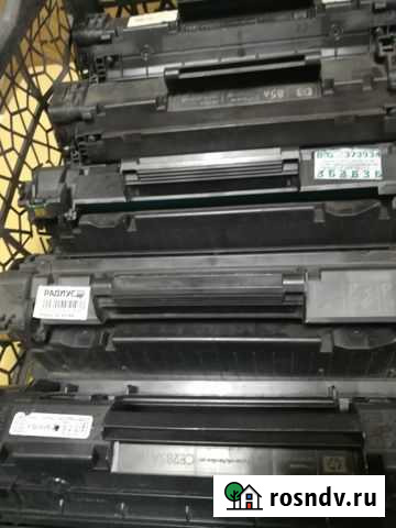 Картриджи оригинальные заправленные HP 285a 85a Белгород - изображение 1