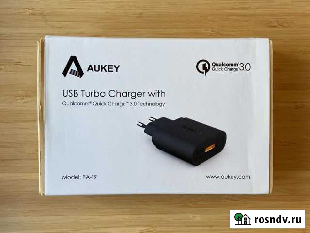 Новая зарядка USB Aukey PA-T9 QuickCharge 3.0 20Вт Самара - изображение 1